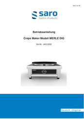 saro MERLE DIG Operating Instructions Manual