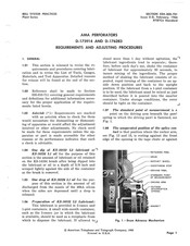 Bell System D-175914 Adjusting Instructions