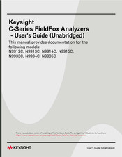 Keysight Technologies N9914C User Manual