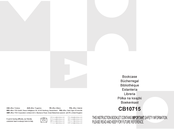 Costway CB10715 Manual