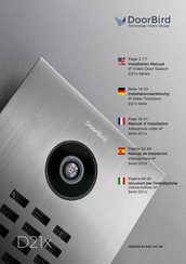 DoorBird D21 Series Installation Manual