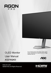 AOC AGON PRO AG276QKD User Manual