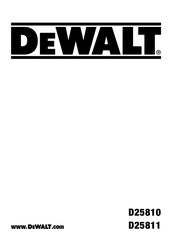 DeWalt D25811K Manual