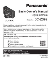 Panasonic LUMIX DC-ZS99 Basic Owner's Manual