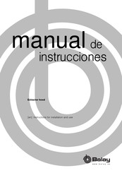 BALAY 3BC694MX Instructions For Installation And Use Manual