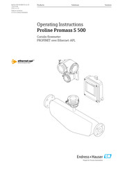 Endress+Hauser Proline Promass S 500 Operating Instructions Manual