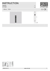 RZB Lighting Bocaro 811324 Instructions Manual