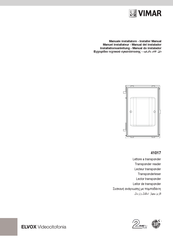 Elvox Vimar 41017 Installer Manual