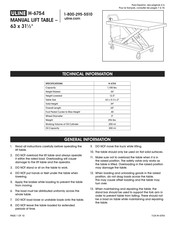 U-Line H-6754 Manual