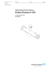 Endress+Hauser Proline Promass O 100 Operating Instructions Manual