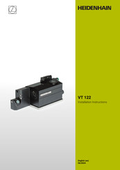 HEIDENHAIN VT 122 Installation Instructions Manual