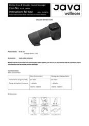 Java wellness P129 Instructions Manual