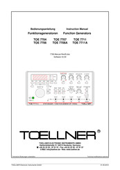 TOELLNER TOE 7708A Instruction Manual