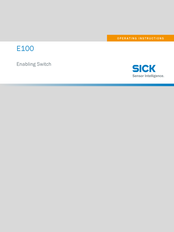 Sick E100 Series Operating Instructions Manual