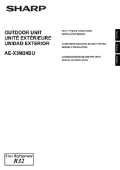 Sharp AE-X3M24BU Installation Manual