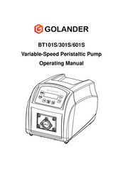 Golander pump BT301S Operating Manual