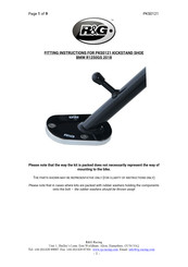 R&G PKS0121 Fitting Instructions Manual