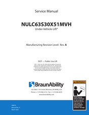 BraunAbility NULC63S30X51MVH Service Manual