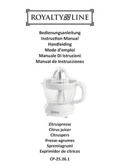 Royalty Line CP-25.26.1 Instruction Manual