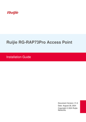 Ruijie RG-RAP73Pro Installation Manual