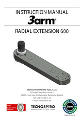 Tecnospiro 3arm RADIAL EXTENSION 600 Instruction Manual