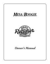 Mesa/Boogie 90s DUAL RECTIFIER Owner's Manual