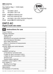EMH metering DMTZ-XC Instructions For Use Manual