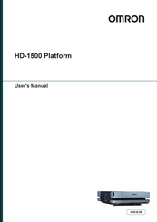 Omron HD-1500 Platform User Manual