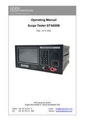 SPS electronic ST6600B Operating Manual