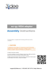 3idee acr-gy Assembly Instructions Manual