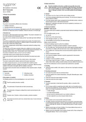 Sygonix SY-6052180 Installation Instructions