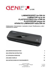 Genie LA 200 Operating Instructions Manual