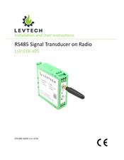LEVTECH LSP-STR-485 Installation And User Instructions Manual