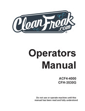CleanFreak ACF4-4000 Operator's Manual