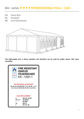 UK Tents UKT-PVC00820PRO Assembly Instructions Manual