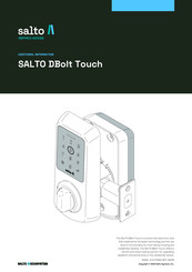 Salto DBolt Touch Additional Information