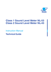 Rion NL-3 Series Instruction Manual