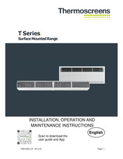 Thermoscreens T1000E Installation, Operation And Maintenance Instructions