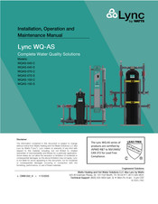 Watts Lync WQAS-040-S Installation, Operation And Maintenance Manual