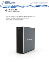 Pentair OMNIFILTER QUICK CONNECT T600RO Installation And Operation Manual