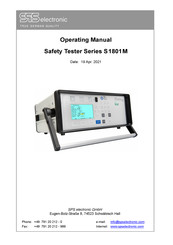 SPS electronic S1801M Series Operating Manual