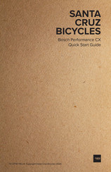 SANTA CRUZ Bosch Performance CX Quick Start Manual