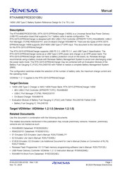 Renesas RTKA489EPRDE0010BU Manual