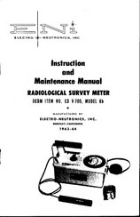 Eni CD V-700 Instruction And Maintenance Manual
