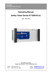 SPS electronic KT1885K Series Operating Manual
