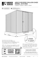 Absco Sheds 23151RSK Manual