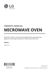 LG MVEL2125F/00 Owner's Manual