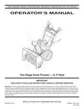 MTD 31AS6FEF729 Operator's Manual