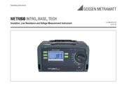 Gossen MetraWatt INTRO Operating Instructions Manual