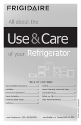Frigidaire FFTR1814L W Use & Care Manual